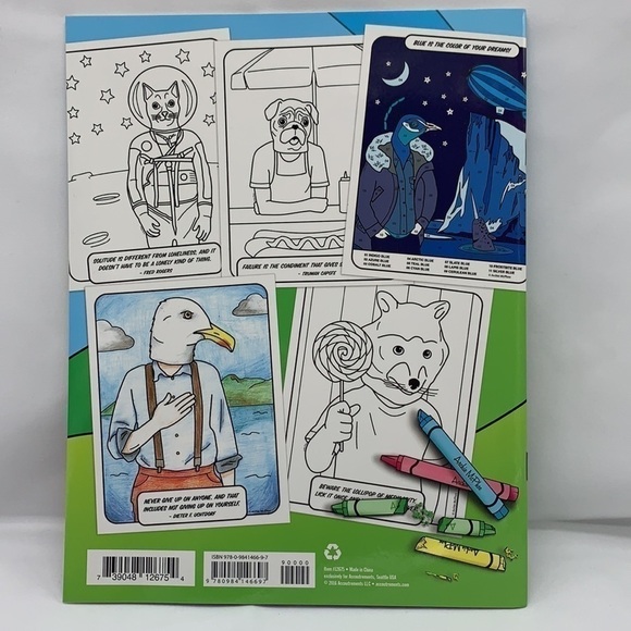 WEIRD Wonderful Self Esteem Coloring Book Inspirational Self Care - Picture 2 of 5